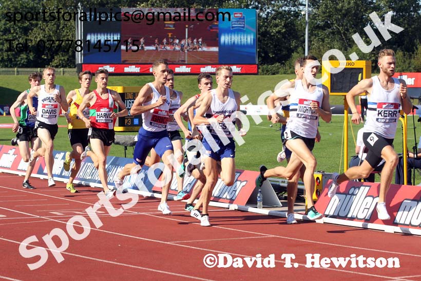 Mens 1500 metres, 2019 Muller British Championships, Alexander Stadium, Birmingham. Photo: David T. Hewitson/Sports for All Pics